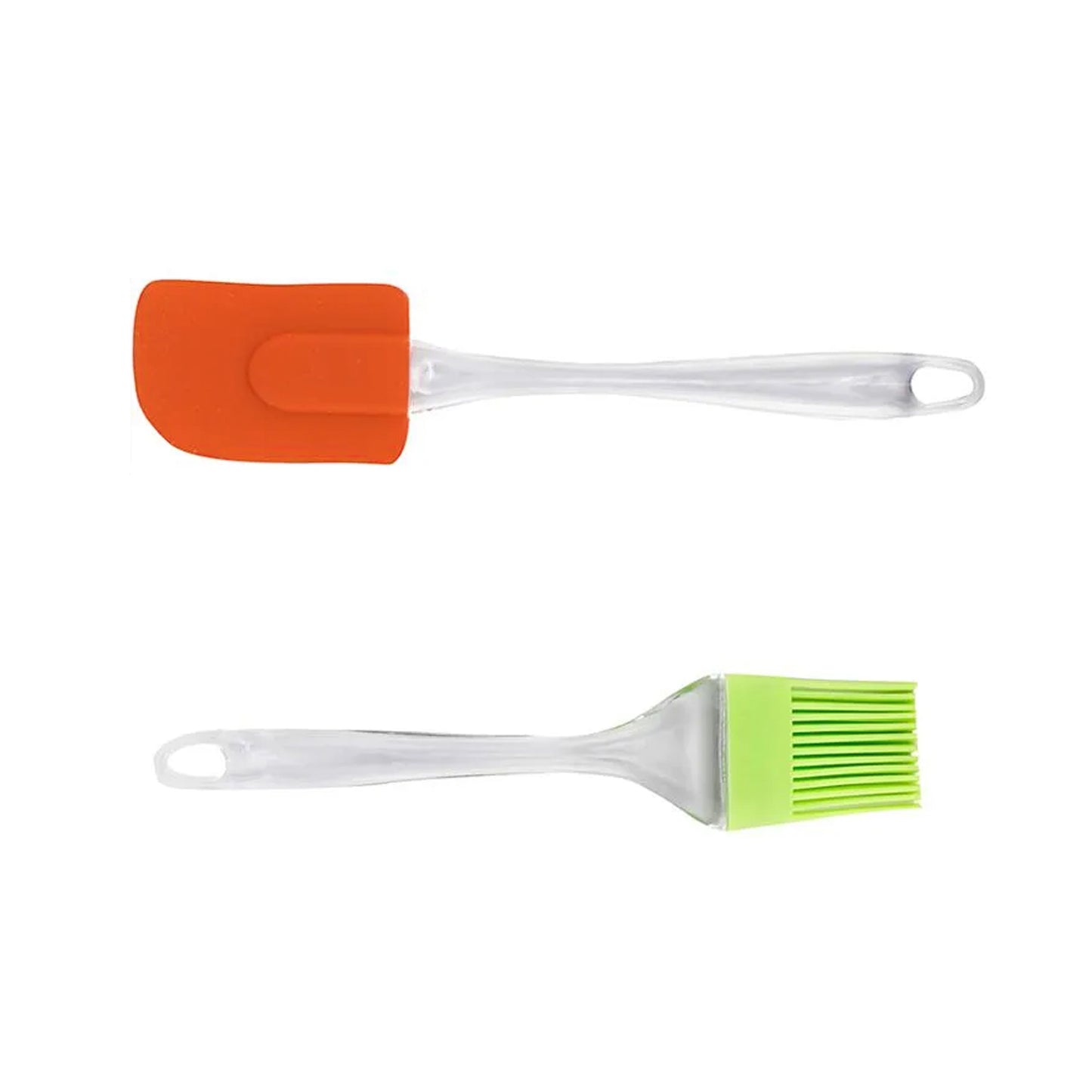 2-in-1 Silicone Spatula & Big Pastry Brush Set – Heat-Resistant Bakeware Combo