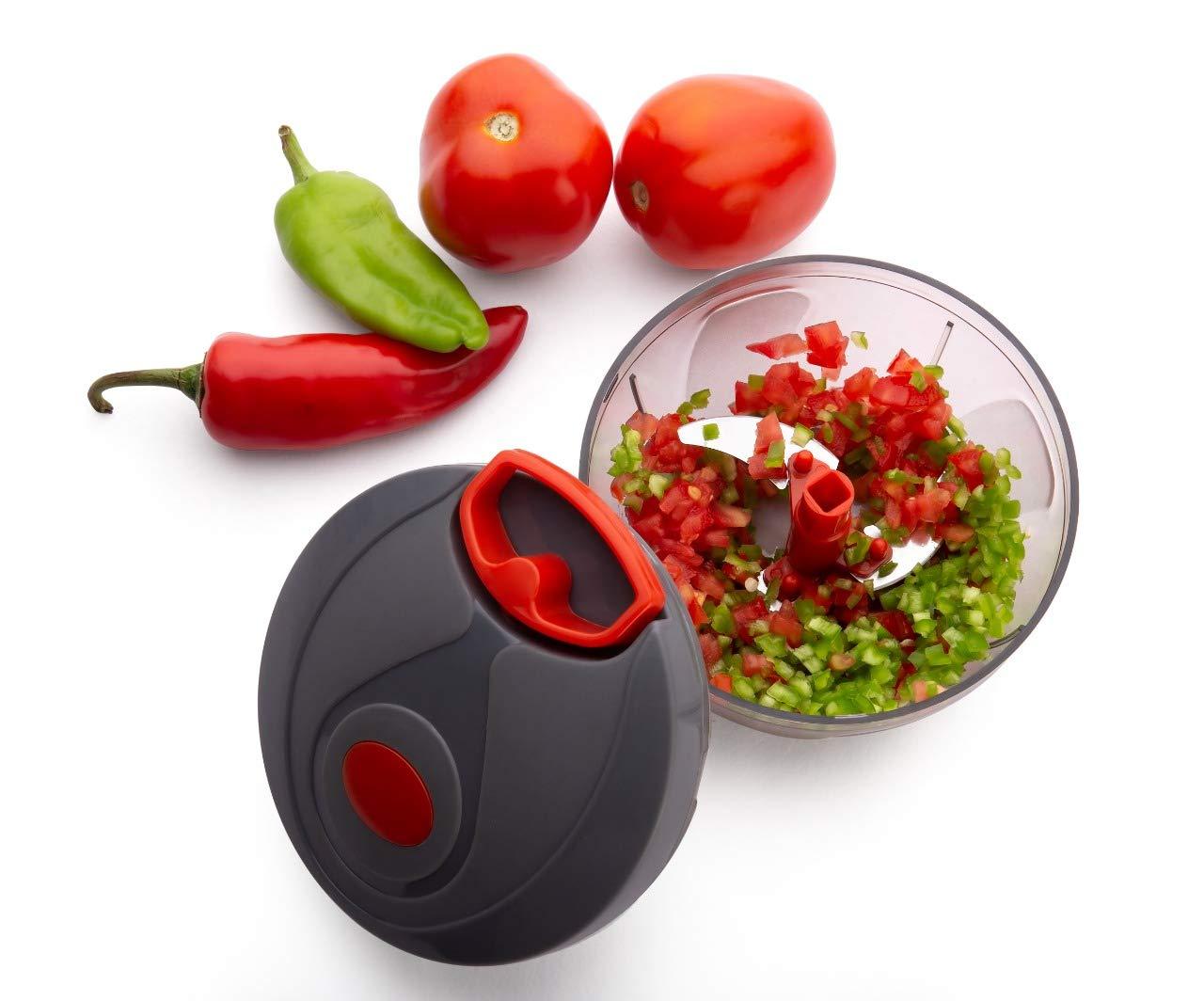 Compact  Food Chopper - Powerful Hand Held Vegetable Chopperblender
