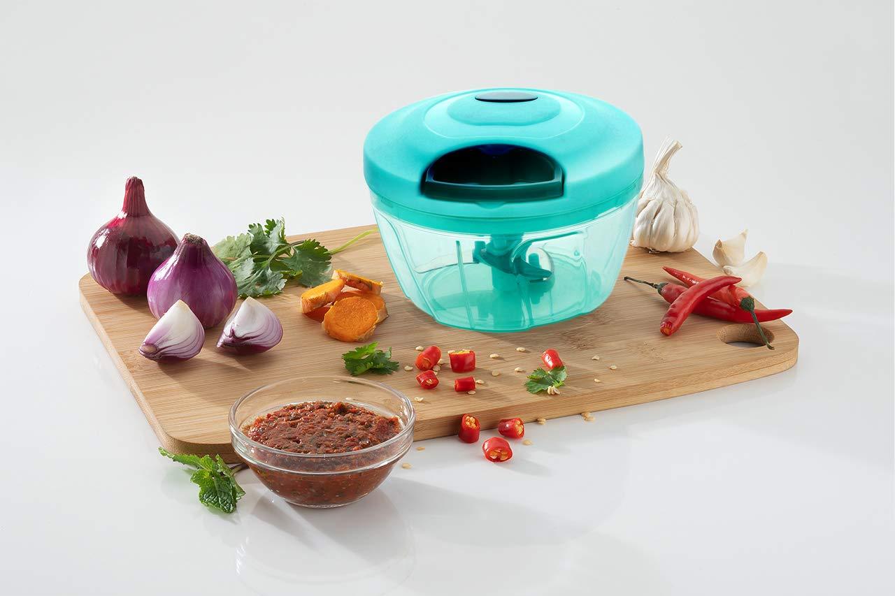 Compact  Food Chopper - Powerful Hand Held Vegetable Chopperblender