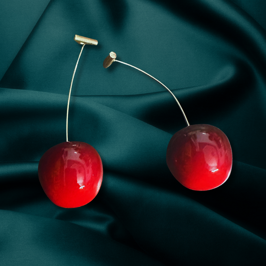 Cherry Drop Earrings