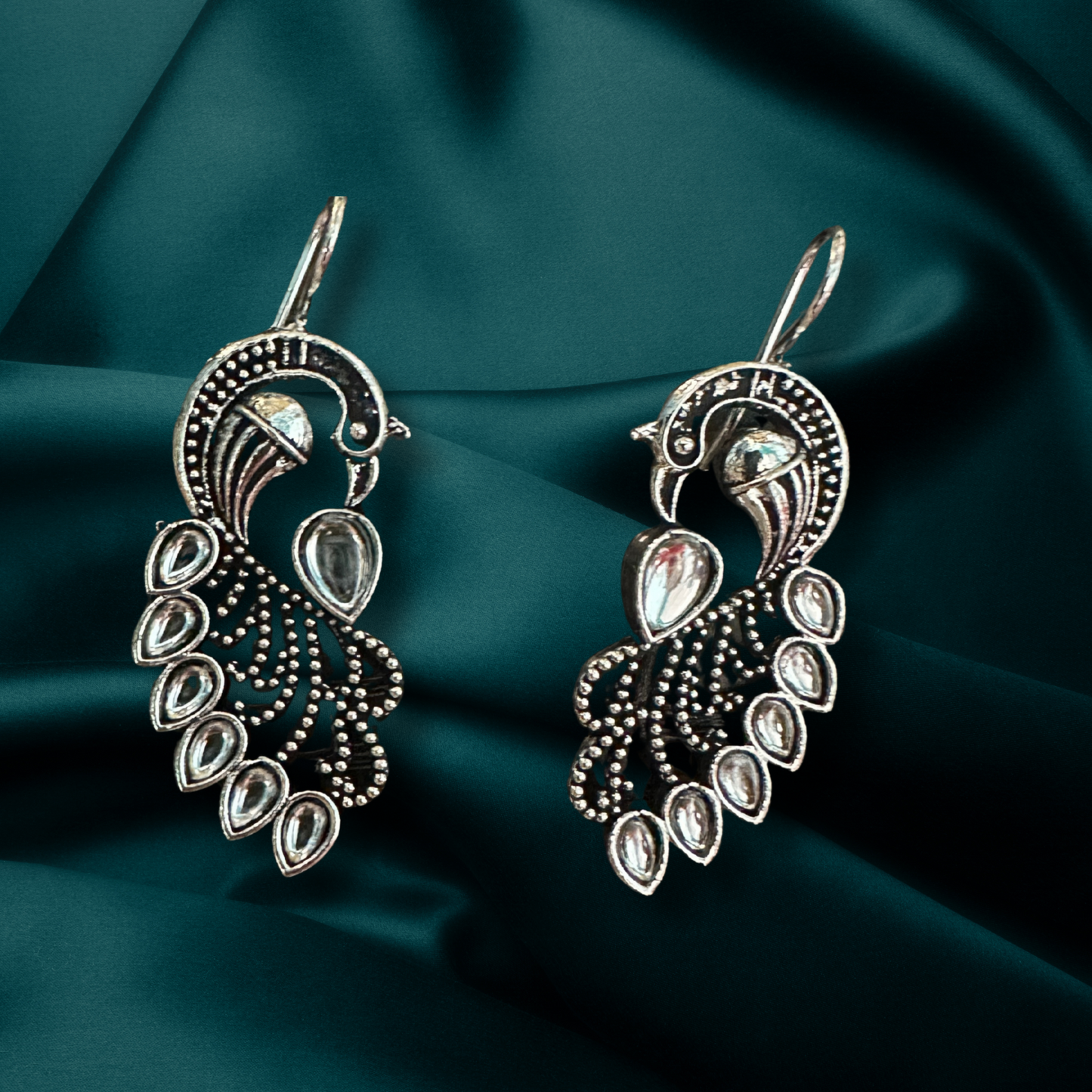 Antique Peacock Earrings – Ethnic Statement Jewelry
