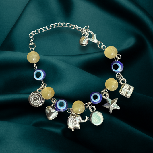 Evil Eye Charm Bracelet – Lucky Beaded Jewelry