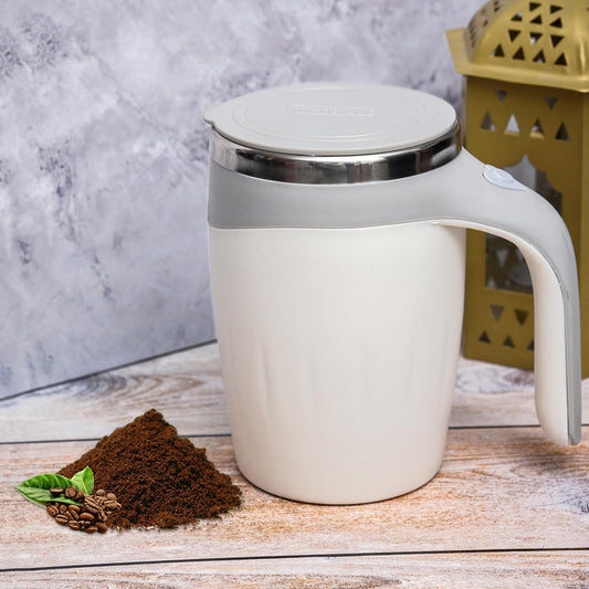 Self-Stirring Coffee Mug | Stainless Steel Travel Mixing Cup
