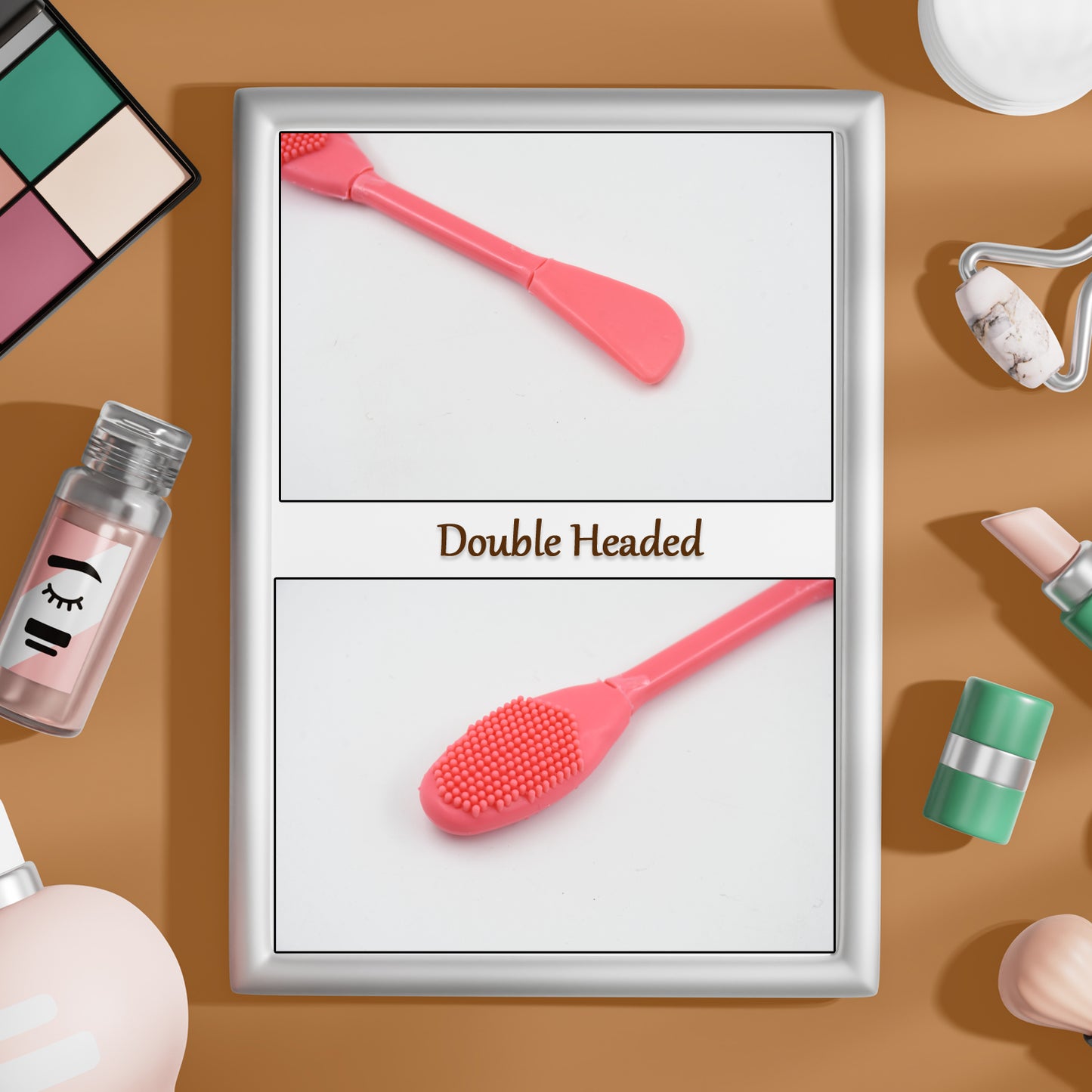 2-in-1 Double-Headed Silicone Mask Brush